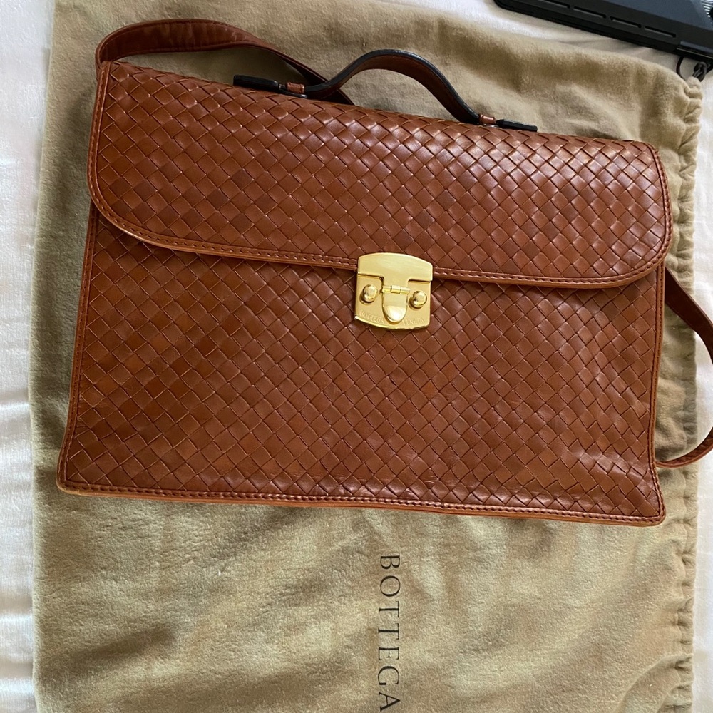 Bottega Veneta Locking Briefcase